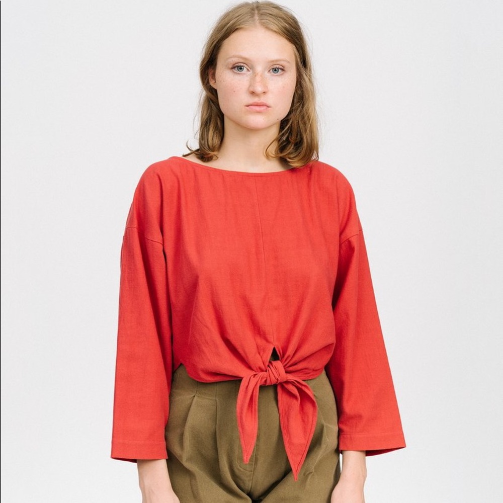Ilana Kohn Gina Shirt in Cherry